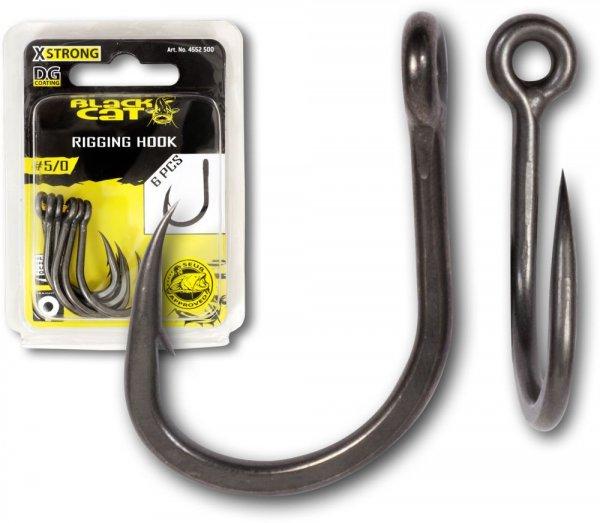 Horog - Black Cat Rigging Hook Dg Dg Coating 6/0# 6Pcs Harcsás Horog (4552600)