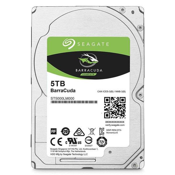 Seagate BarraCuda Compute 2.5'' 5TB SATAIII 5400RPM 128MB belső merevlemez