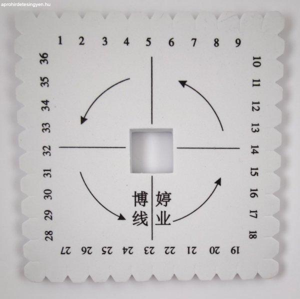 Kumihimo négyzet - 10.5 cm