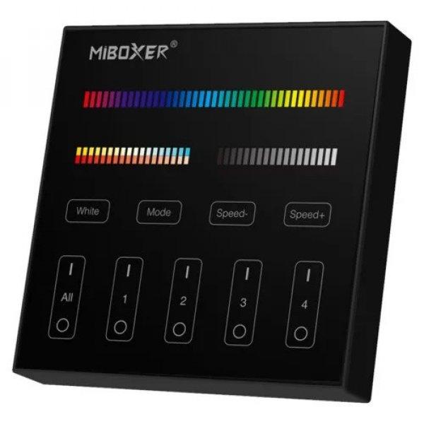  MiLight RGB + CCT 4 Zónás Smart Panel Távirányító Fekete - FUTB4B