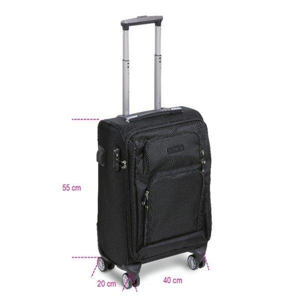 Beta 9544C Keményfalú gurulós bőrönd 4 dupla kerékkel, TSA zár, USB
csatlakozó + 3,5 mm jack