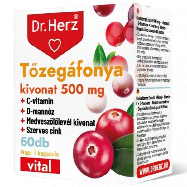 DR. HERZ TŐZEGÁFONYA KIVONAT 500 MG KAPSZULA 60DB