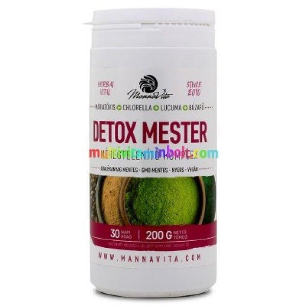 Detox Mester Máriatövis + lucuma + búzafű + chlorella őrlemény 200 g -
MannaVita
