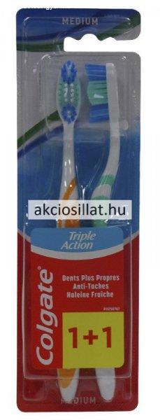 Colgate Triple Action Medium fogkefe 2db
