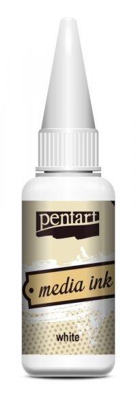 Pentart Média tinta 20 ml - fehér