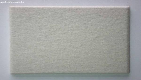 KERMA filc panel fehér-200 25x50cm, gyapjú filc, nemez falburkolat