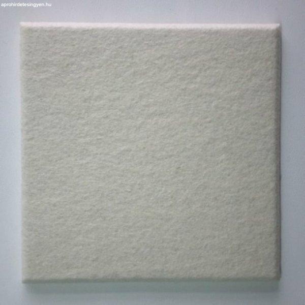 KERMA filc panel fehér-200 25x25cm, gyapjúfilc, nemez falburkolat