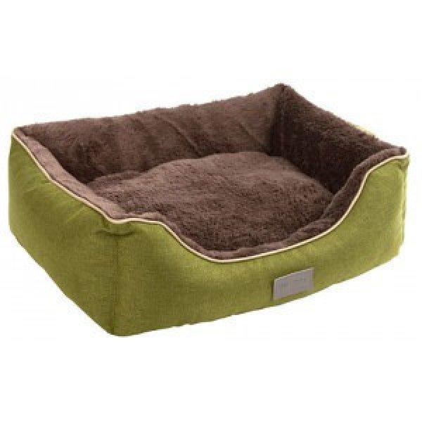 Kerbl Snugly Bed Samuel Green-Brown cica és kutyafekhely 60x50x17cm (81318)