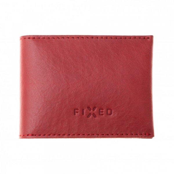 FIXED valódi bőr pénztárca, piros