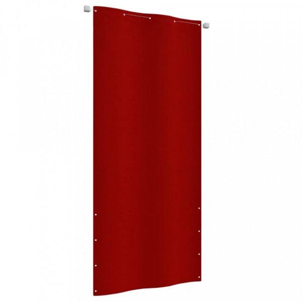 Piros oxford-szövet erkélyparaván 100 x 240 cm