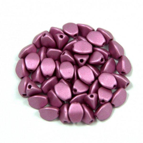 Cseh préselt Pinch gyöngy - metál polichrome purple - 5x3mm