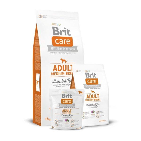 Brit Care Hipoallergén Adult Medium Breed Lamb & Rice 3 kg