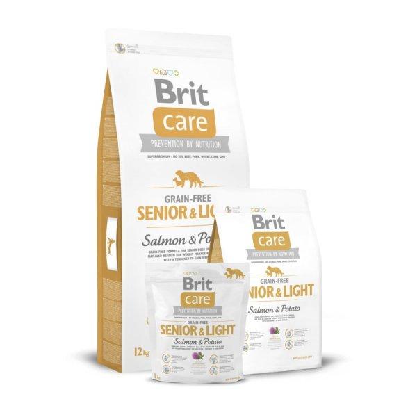 Brit Care Grain-Free Senior & Light Salmon & Potato 12 kg