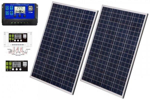 12V 2X110 Watt napelemes töltő szett töltésvezérlővel Poly Solar
MPV-220W-30/10A-PWM