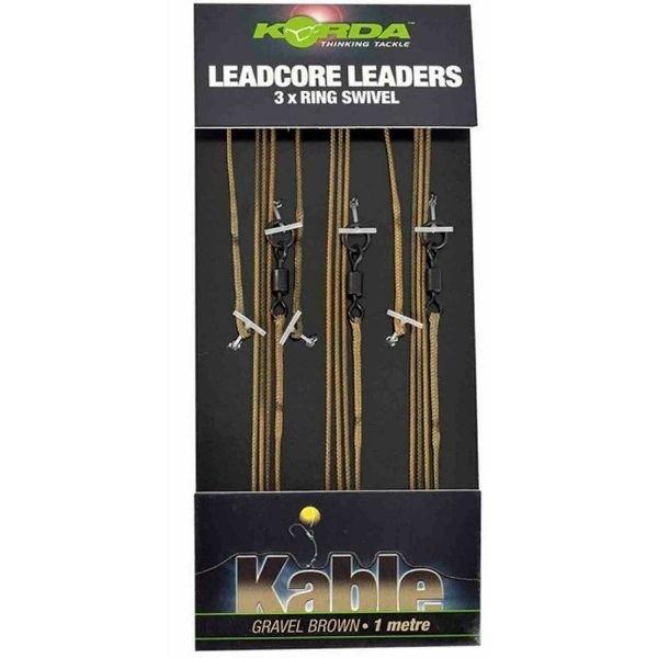 Korda Leadcore Leaders Hybrid süllyedő előke szett 3db (LLHCG)