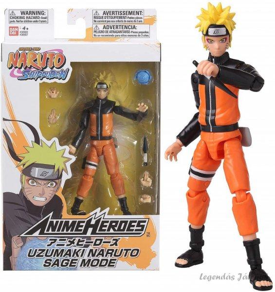 Anime Heroes - Uzumaki Naruto Sage Mode figura 17 cm Bandai