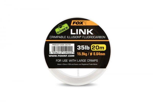 Fox Edges™ Link Illusion Flurocarbon 25lb 0.53mm krimpelhető zsinór (CAC789)