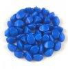 Cseh prselt Pinch gyngy - Alabaster Vivid Blue - 5x3mm