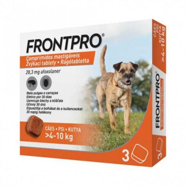 Frontpro 28 mg rágótabletta 4-10 kg 3X