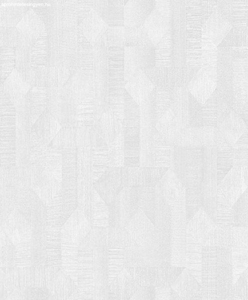Fiesta törtfehér-ezüst grafikus mintázatú tapéta 21539-1