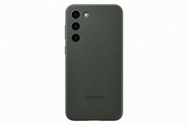 Samsung Galaxy S23 Plus szilikon védőtok,Sötétzöld