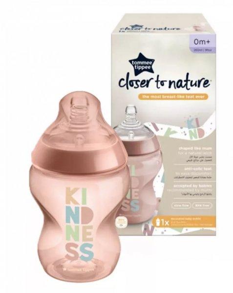 Tommee Tippee Closer To Nature cumisüveg 260ml színes 0+ Be Kind