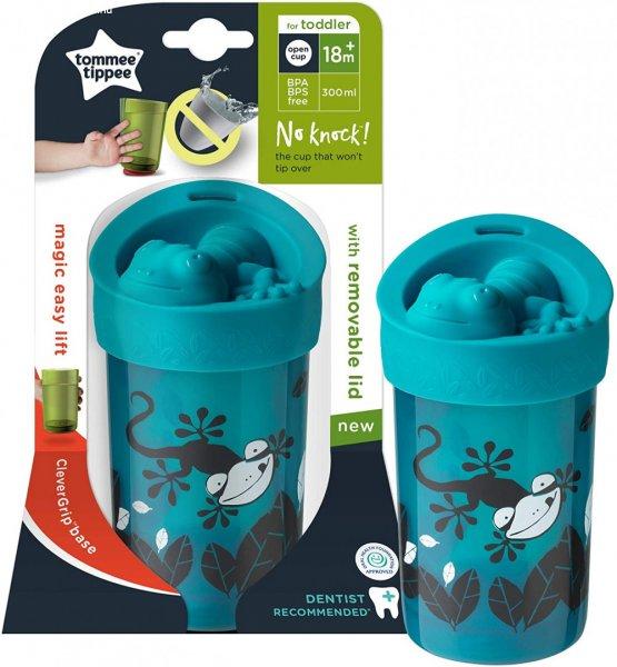 Tommee Tippee Itatópohár felboríthatatlan tetővel 18+ 300ml zöld kaméleon