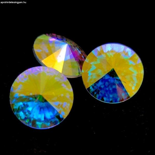 AURORA kristály rivoli - 18mm - Crystal AB