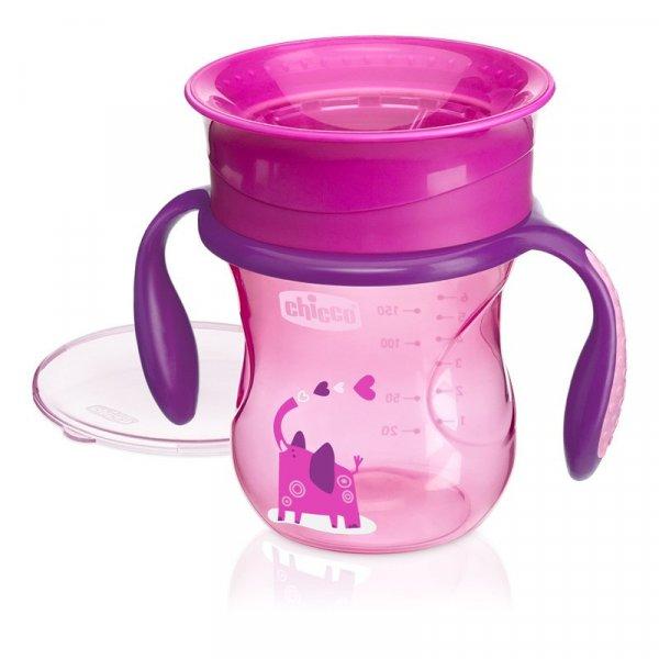 Chicco Perfect 360° itatópohár 200 ml 12h +/rózsaszín