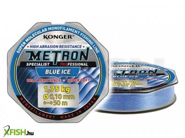 Konger Metron Specialist Pro Blue Ice Monofil Előkezsinór 50m 0,14mm 3,35Kg