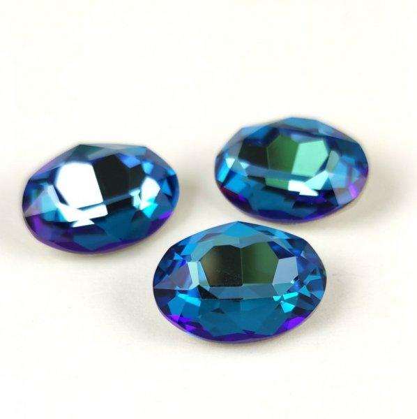 AURORA ovális kaboson - 13x18mm - Bermuda Blue