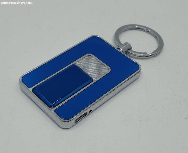 Elektromos öngyújtó kulcstartó (kék, sötét szürke, ezüst)