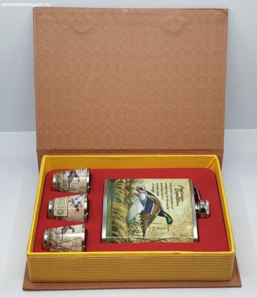 Flaska szett - Vadkacsa, könyv alakú dobozban
