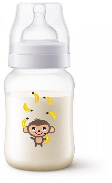 Philips AVENT SCF821/11 Anti-colic cumisüveg, 260ml, Majom, 1hó+