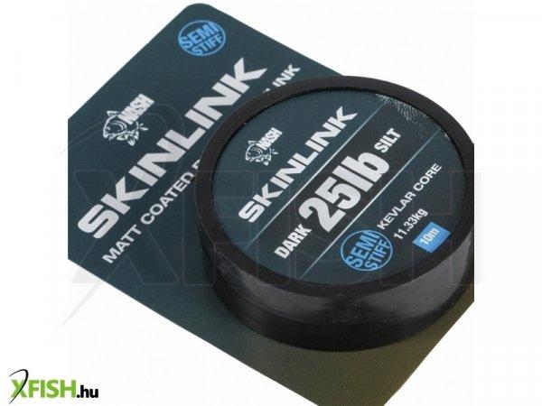Nash Skinlink Semi-Stiff 20Lb Silt Bevonatos Előkezsinór Szürke
