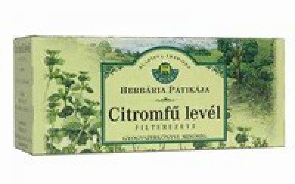 Herbária tea citromfű levél filteres 25db