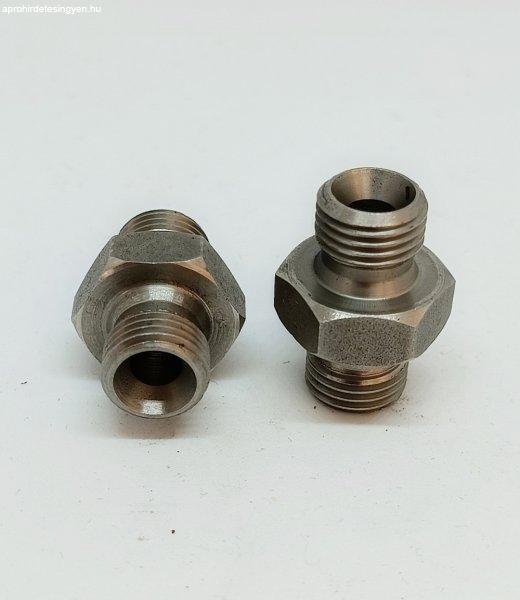 Nagynyomású közcsavar, inox, 1/4"m-1/4"m