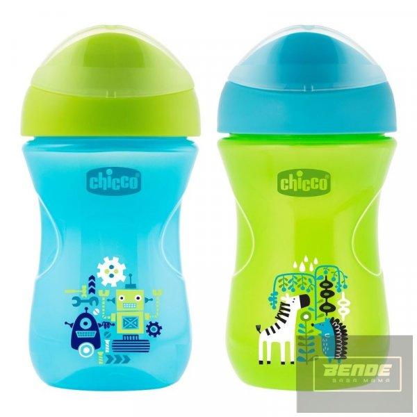 CHICCO Easy Cup pohárperemű itatópohár 266 ml AJÁNLOTT KOR: 12H + kék