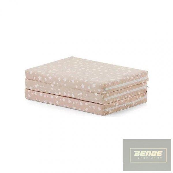 CHIPOLINO ÖSSZEHAJTHATÓ MATRAC 60X120x3 cm - WHITE/BEIGE STARS