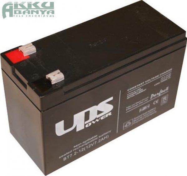 UPS POWER 12V 7,5Ah F2 akkumulátor MC7,5-12