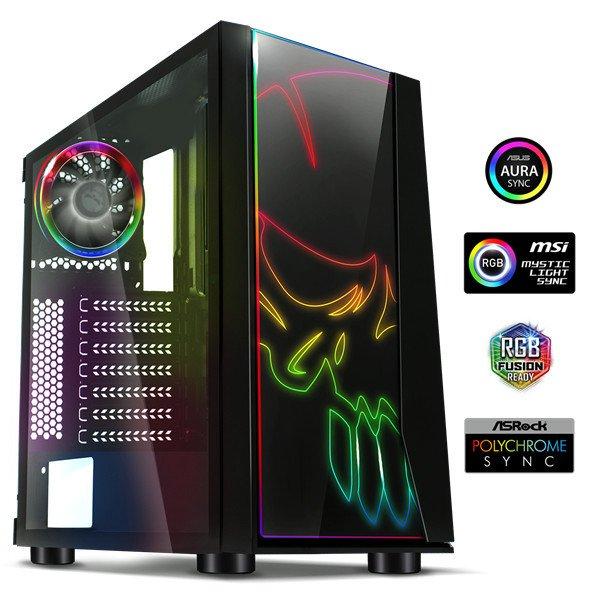 SPIRIT OF GAMER 8901RA spirit of gamer számítógépház - ghost one rgb
(fekete, ablakos, 2x12cm ventilátor, atx, matx, 2xusb3.0, 1xusb2.0)