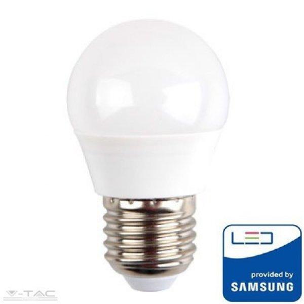 4,5W LED izzó Samsung chip E27 G45 3000K A++ 5 év garancia - PRO261 (V-TAC)