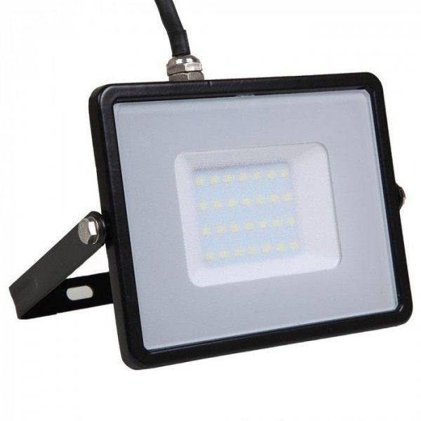 30W LED reflektor Samsung Chip Fekete 4000K V-TAC