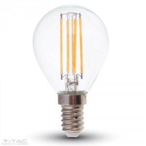 Retro LED izzó - 4W Filament E14 P45 Napfény fehér 4425 V-TAC