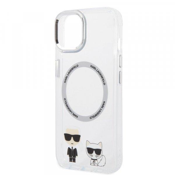 Karl Lagerfeld MagSafe Karl and Choupette Apple iPhone 14 Plus (6.7)
hátlapvédő tok átlátszó (KLHMP14MHKCT)