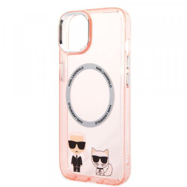 Karl Lagerfeld MagSafe Karl and Choupette Apple iPhone 14 Plus (6.7)
hátlapvédő tok pink (KLHMP14MHKCP)