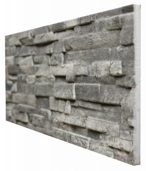 STIKWALL 656-2002 szürke szeletelt kő falburkolat (120x30cm) kőmintás
falpanel