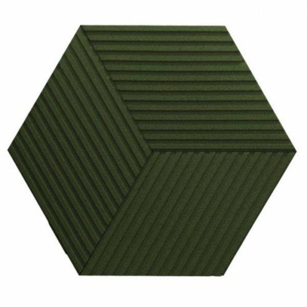 CORKBEE Stripe dark green sötétzöld parafa hőszigetelő falburkoló panel