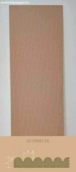 LEER-007 bordázott  festhető lamellás falpanel, skandináv stílus (68x200cm)