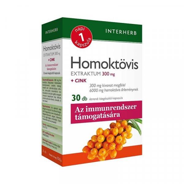 INTERHERB NAPI 1 HOMOKTÖVIS EXTRAKTUM 300MG KAPSZULA+CINK 30DB